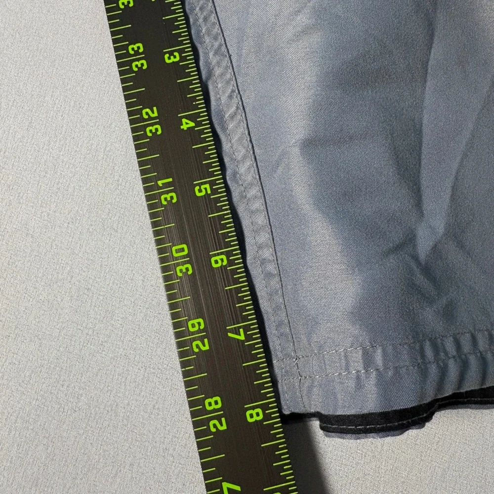 Nike Mens Gray Black Neon Yellow Swim Trunks Mesh Lined Shorts NESS7421 L